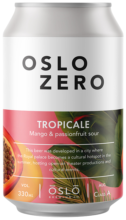 Tropicale mango & passionfruit sour ale zero bx   24x33cl