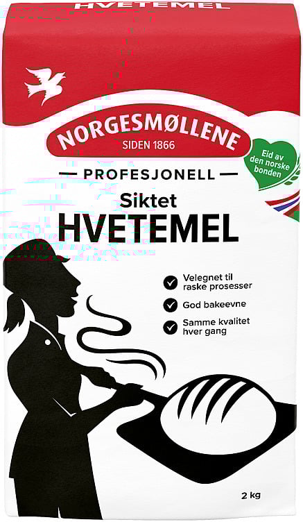 Hvetemel siktet profesjonell 2kg