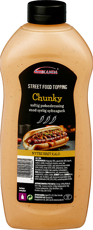 Street food topping chunky  900ml