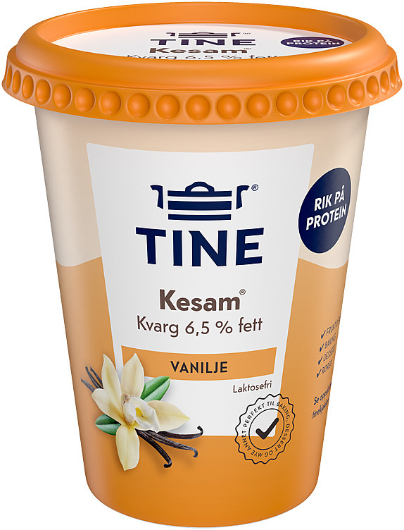 Kesam vanilje laktosefri  420g