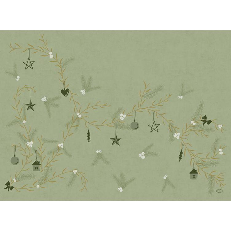 Bordbrikke biodunicel noel pistachio   30x40cm