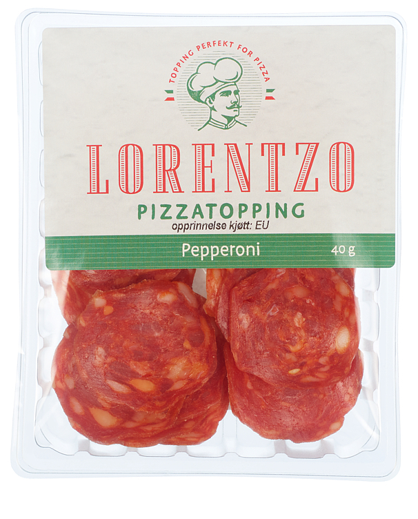 Pizzatopping pepperoni 40g