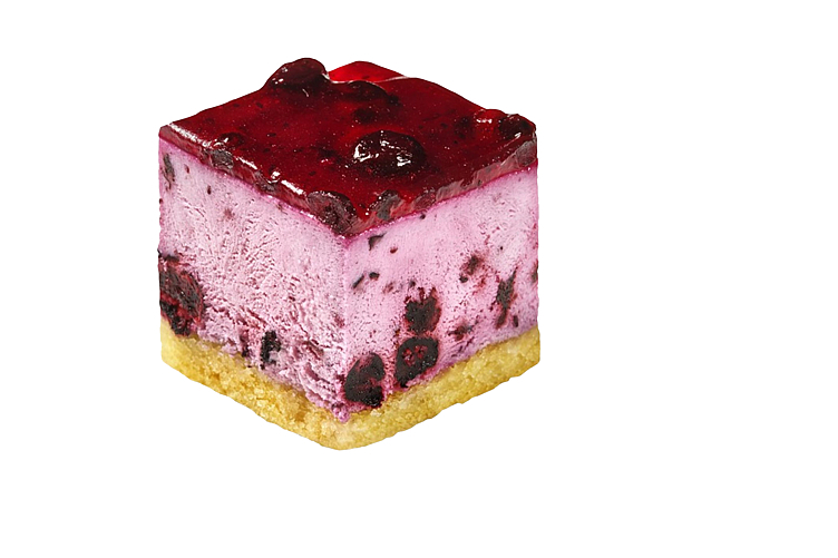 Cheescake blåbær minibiter gluten- og laktosefri 3,584kg