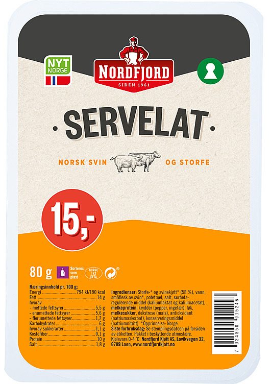 Servelat 80g
