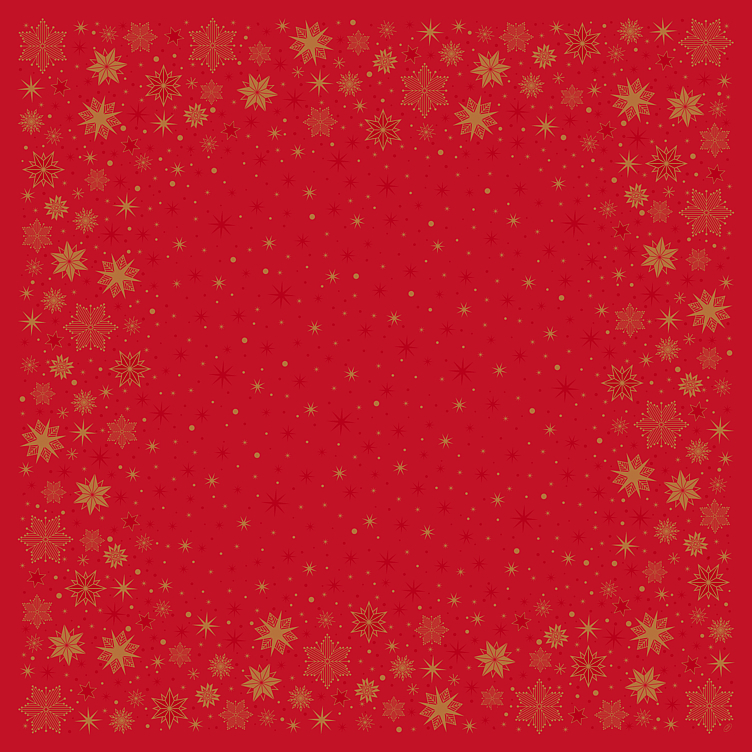 Snippduk biodunicel stargazing red 84x84cm 20stk