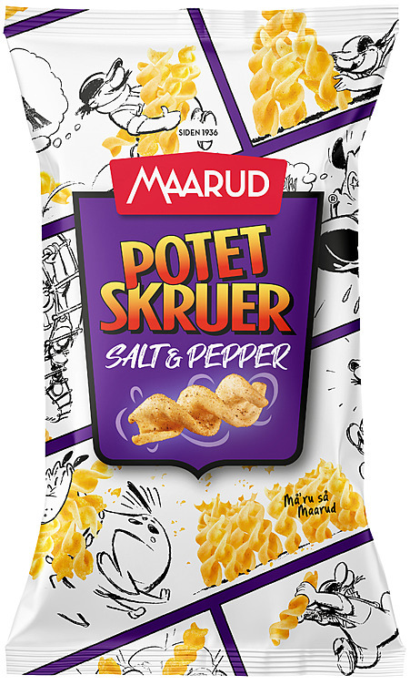 Potetskruer salt & pepper 85g