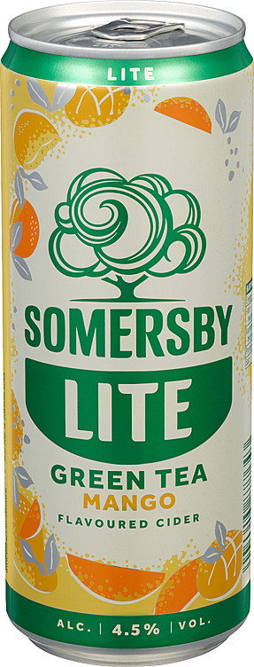 Somersby green tea mango lite bx sleek   4,5%   24x33cl