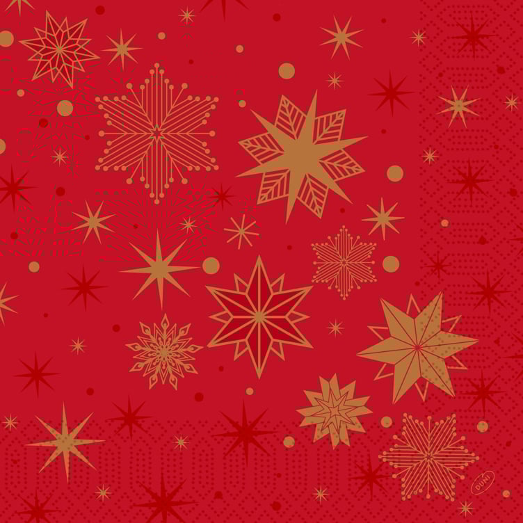 Napkin 3l 40cm stargazing red  250pce