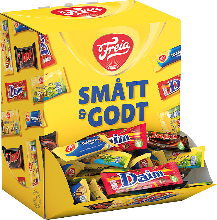 Mix sjokolade boks  230stk   6,4kg