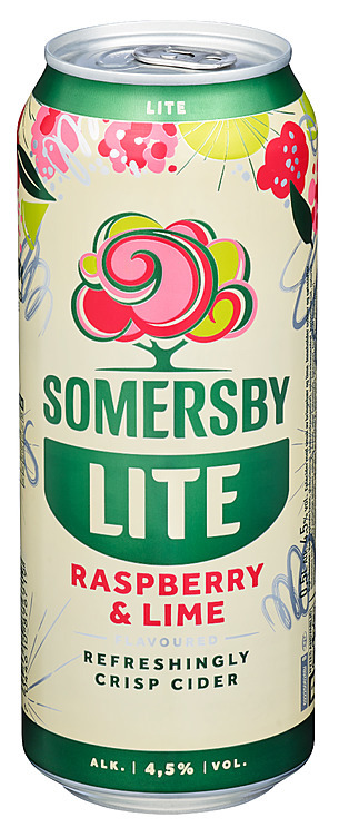 Somersby rasberry lime lite cider  4,5%  24x50cl