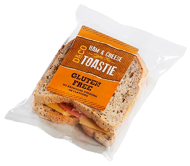 Toastie ham & cheese gluten-free   131g