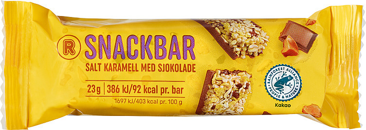Snackbar m/karamell 6x23g