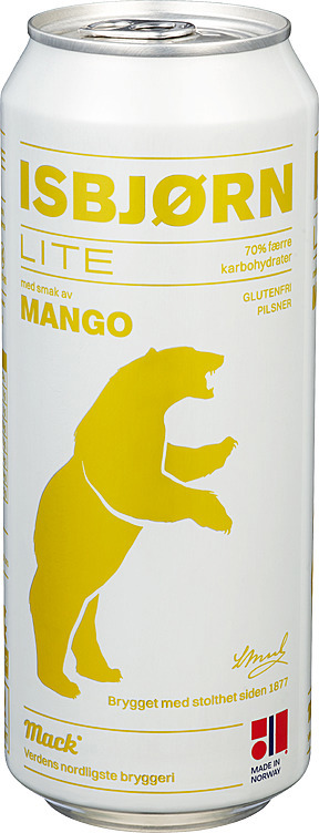 Isbjørn lite mango glutenfri bx 6pk   4,5%   24x50cl