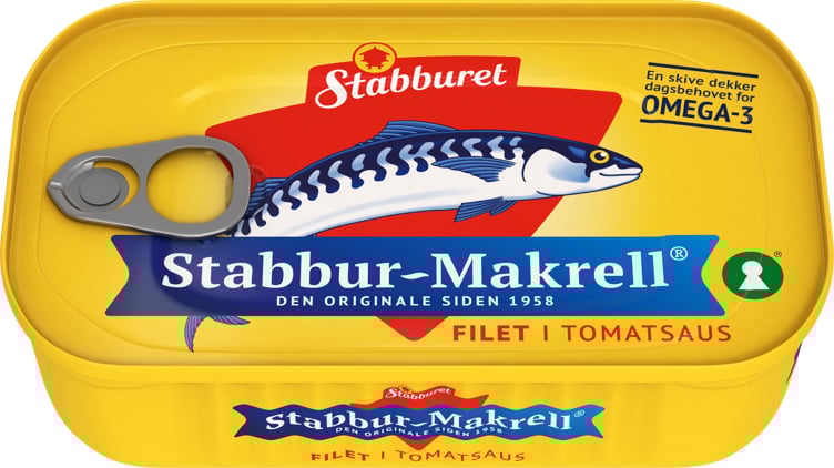Stabbur-makrell filet i tomat 110g