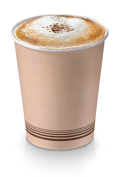 Kaffekopp 2dl, uncoated ø8cm, brun, komposterbar 50stk