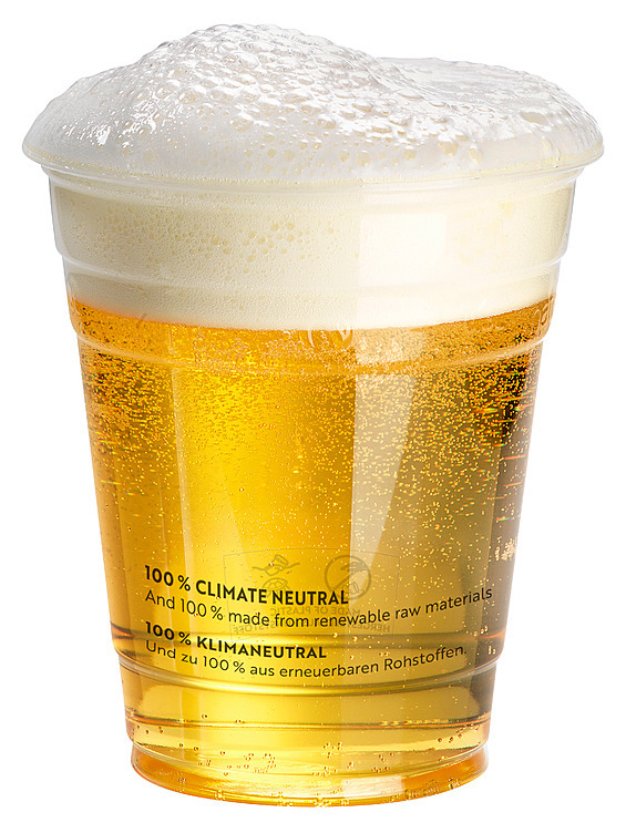 Ølglass pla 3dl m skumrand ø96mm printet sup 1200stk