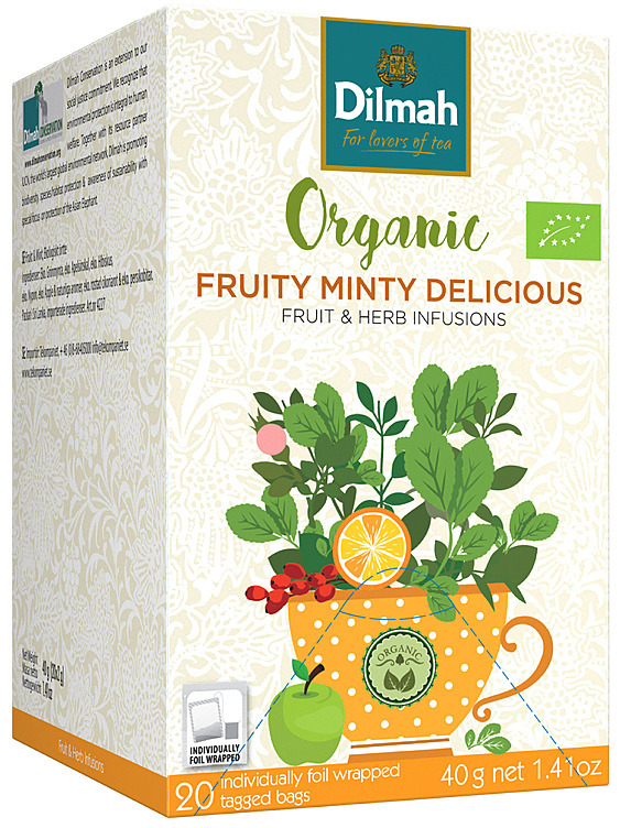 Frukt&mint økol. te 20pos