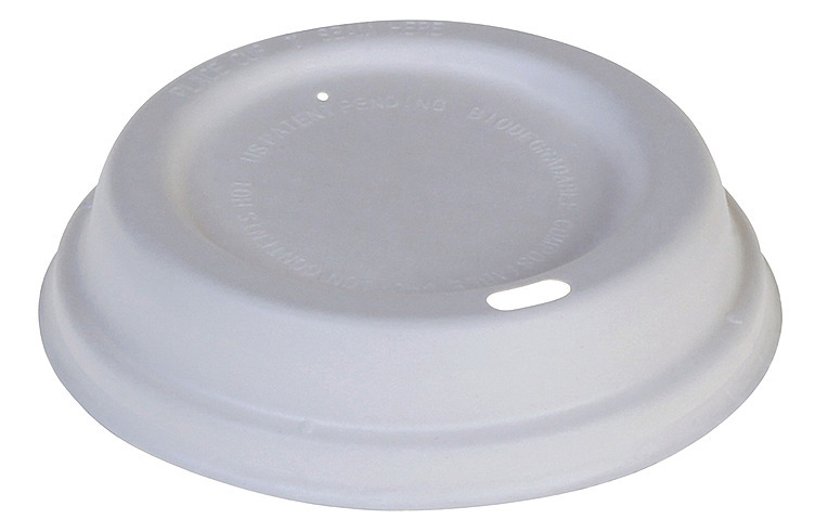 Lokk dome, sukkerrør hvit ø90mm 1000stk