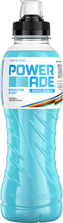 Powerade zero mountain blast flaske 12x500ml