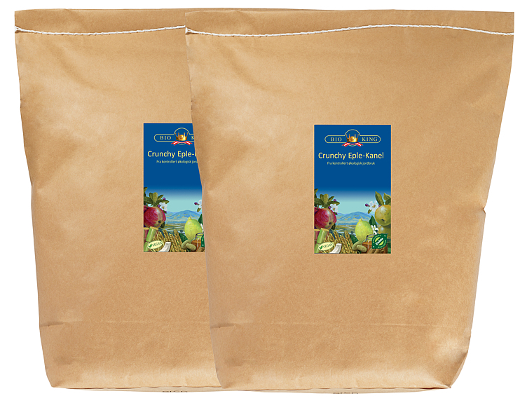 Crunchy eple-kanel økol. frokostblanding   5kg