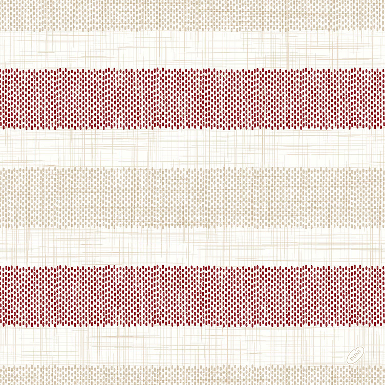 Serviett classic 40cm rigato bordeaux 50stk