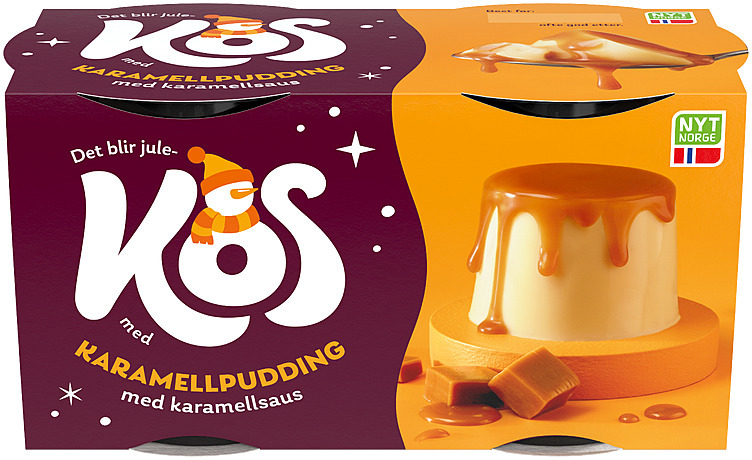 Kos caramel pudding 2x150g