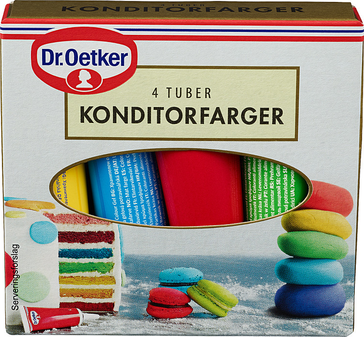 Konditorfarger     4x10g