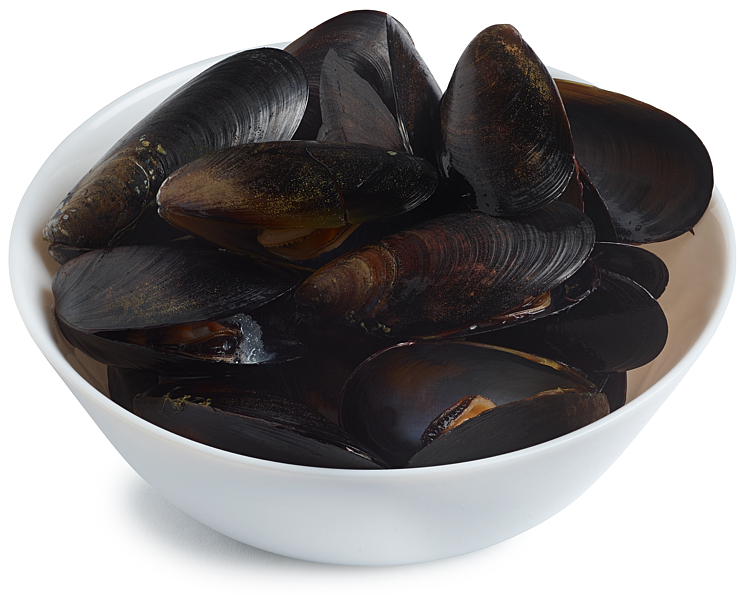 Blåskjell kokte m/skall 1kg