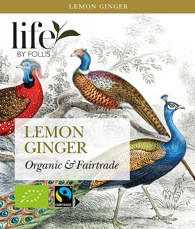 Lemon ginger tea økologisk & fairtrade  20stk