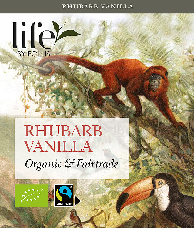 Rhubarb vanilla tea økologisk & fairtrade 20stk