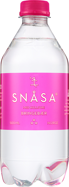 Snåsa naturlig vann kullsyre bringebær   12x0,5l
