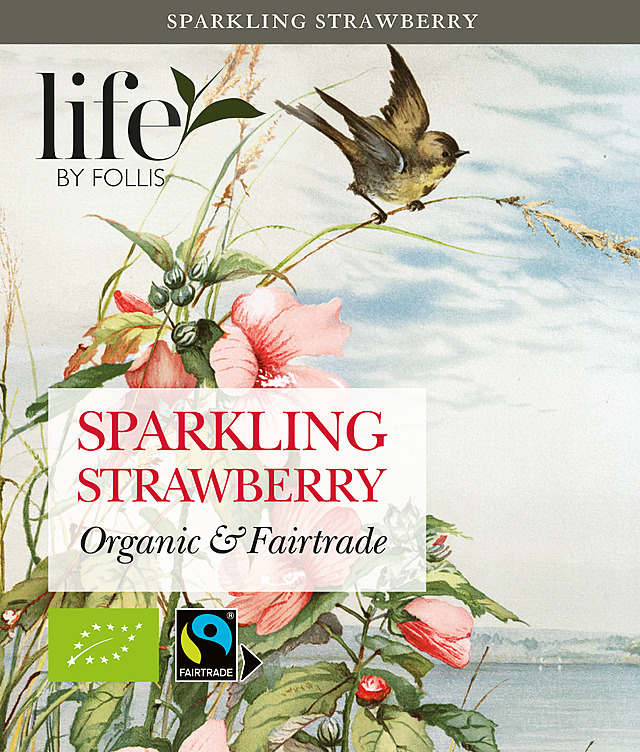 Sparkling strawberry tea økologisk & fairtrade  20stk