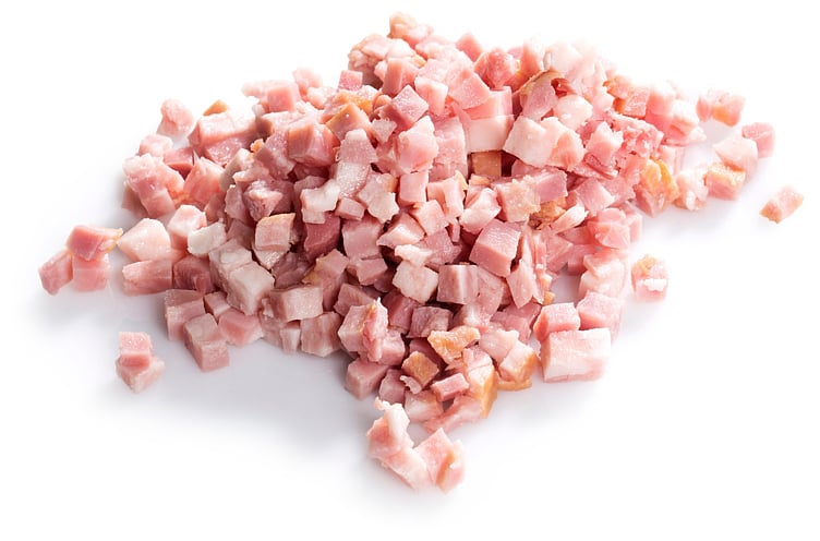 Bacon diced cooked  1,2kg