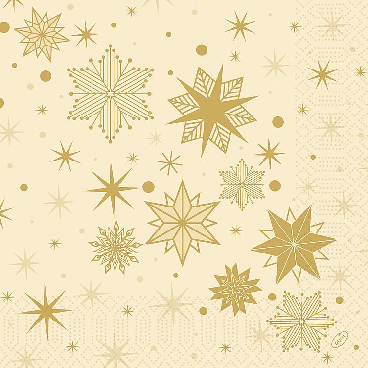 Serviett 3l40cm stargazing cream  250stk