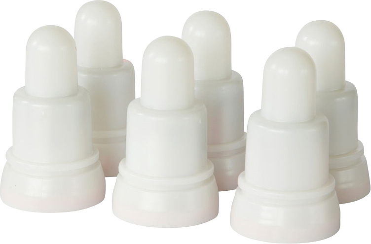 Ledlys oppladbare 70x40mm flerfarget  6stk