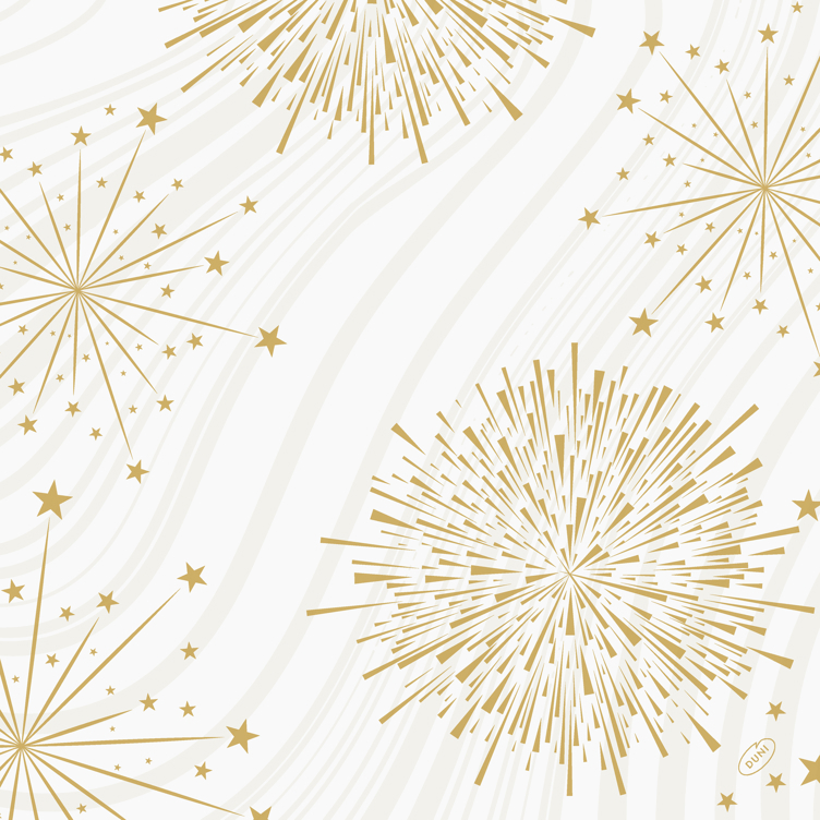 Serviett biodunisoft 40cm sparkly white  60stk