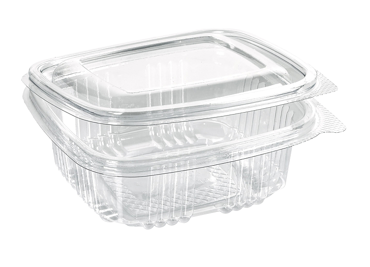 Boks rpet deli 375ml hengslet lokk 134x128x48  50stk