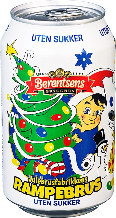 Julebrusfabrikkens rampebrus sukkerfri   24x33cl