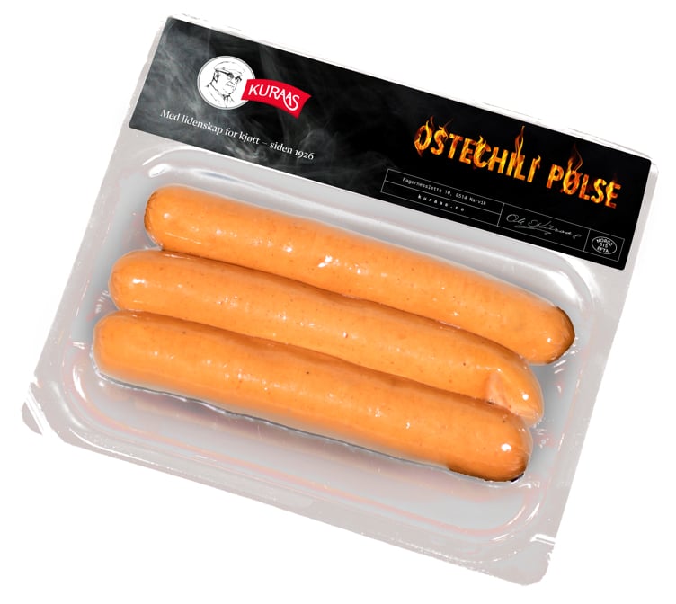 Ostechili pølse  300g