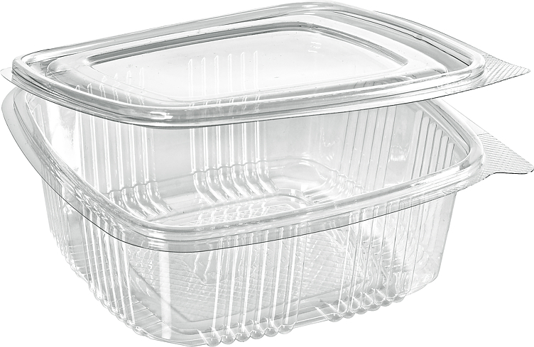 Boks rpet deli 1000ml hengslet lokk 175x166x66mm  50stk