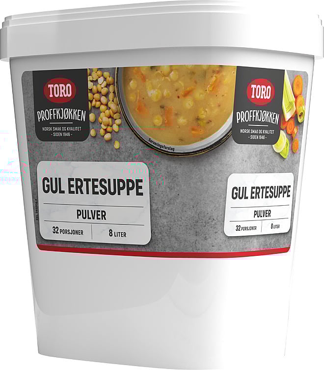 Ertesuppe gul toro 8l   1,2kg