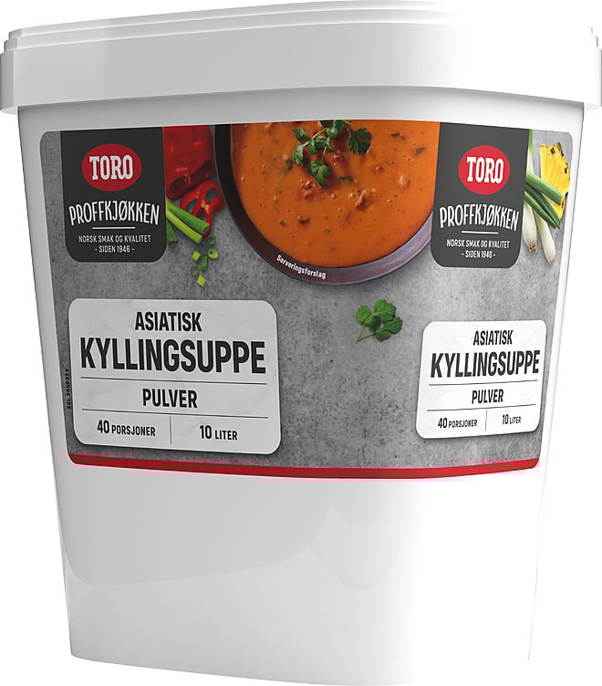 Asiatisk kyllingsuppe med koriander og ingefær 900g