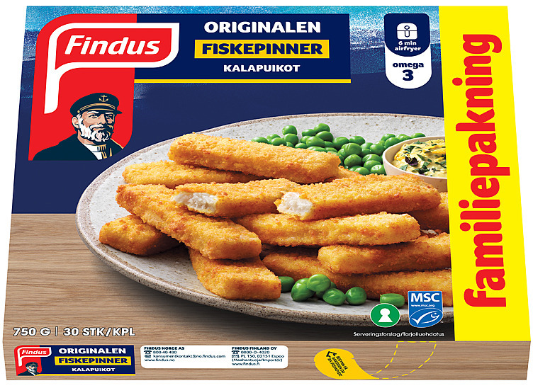 Fiskepinner originalen 30stk  750g
