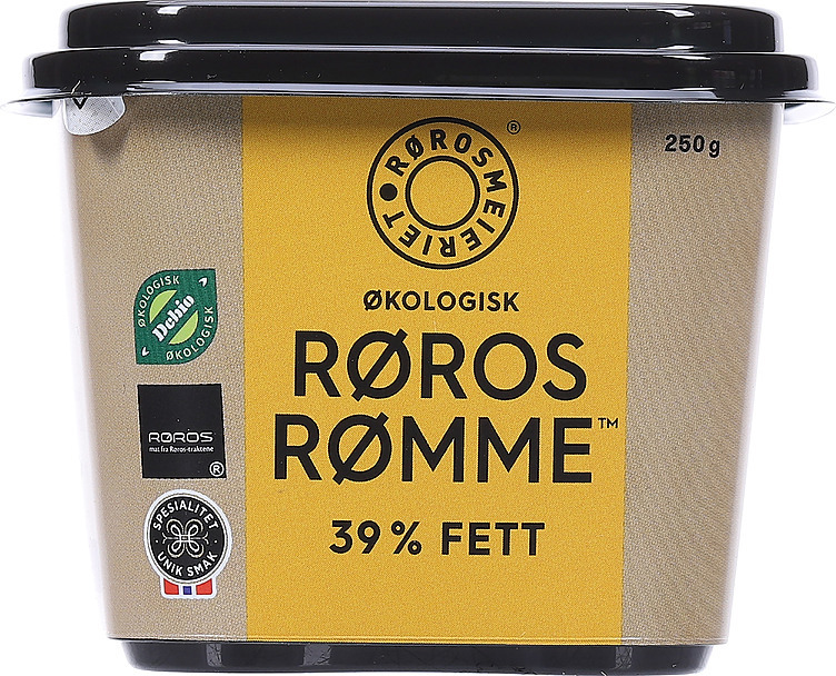 Røros ecological sour cream beaker   250gr