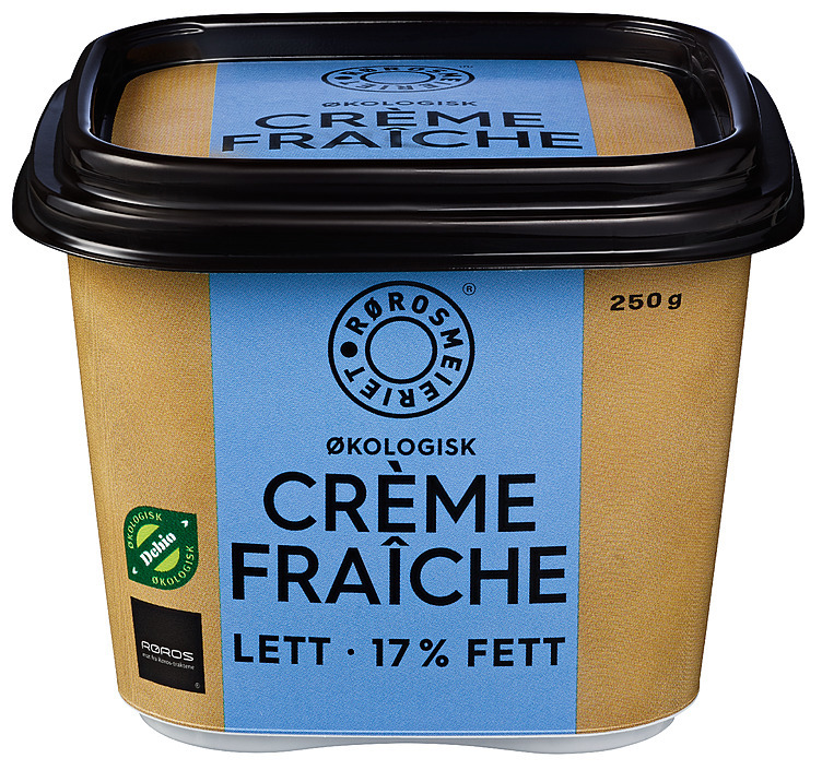 Lett creme fraiche 18% fett økol. 250ml