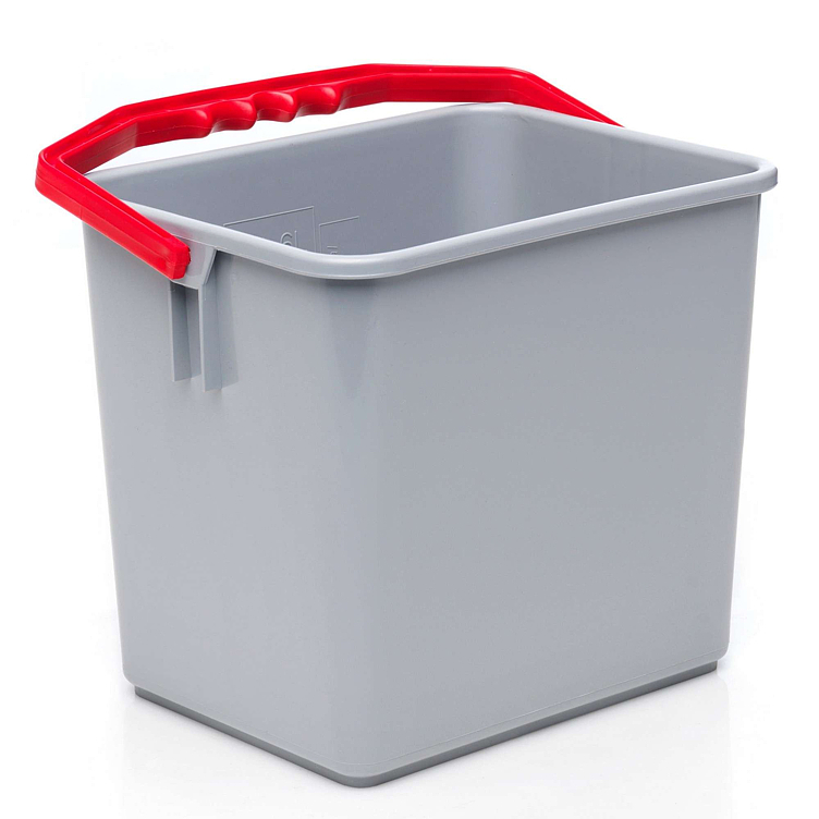 Bøtte 6l med rødt håndtak    stk
