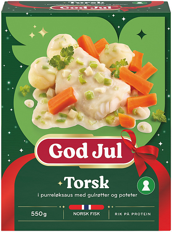 Torsk i purreløksaus   550g