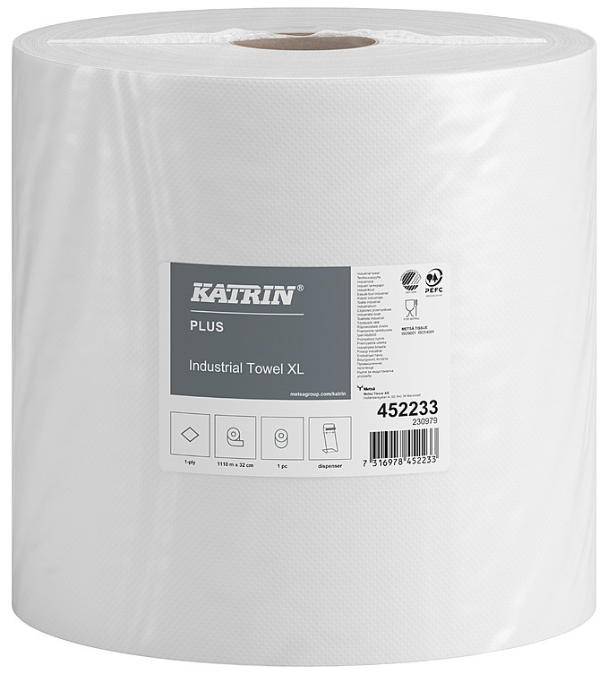 Tørkerull katrin plus xl hvit 1110m 1l stk