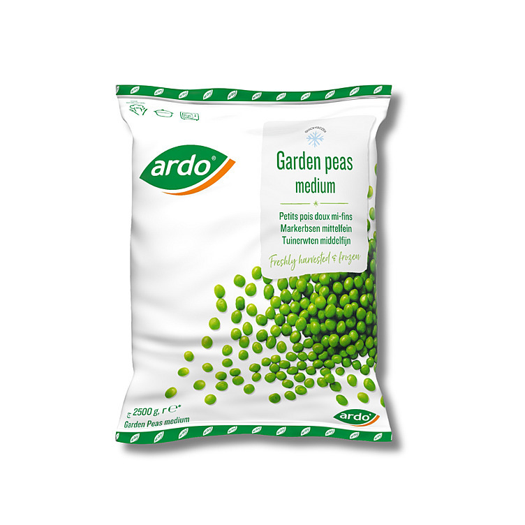 Grønne erter medium 4x2,5kg  t  kg