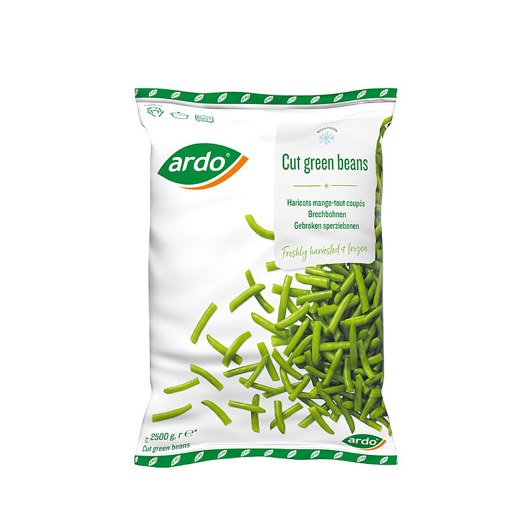 Bønner, grønne, 40mm 4x2,5kg  t  kg